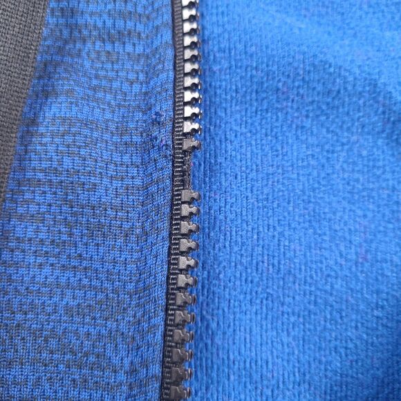 Disney Run Champion Performance Jacket Hoodie XL Mickey Blue Broken Zipper - Picture 9 of 16